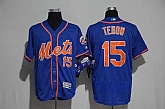 New York Mets #15 Tebow Blue Flexbase Collection Stitched MLB Jersey,baseball caps,new era cap wholesale,wholesale hats