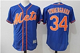 New York Mets #34 Noah Syndergaard Blue New Cool Base Stitched Jersey,baseball caps,new era cap wholesale,wholesale hats