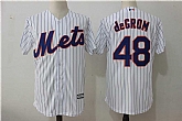 New York Mets #48 Jacob deGrom White New Cool Base Stitched Jersey,baseball caps,new era cap wholesale,wholesale hats