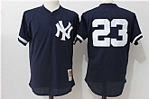 New York Yankees #23 Don Mattingly Navy Cooperstown Collection Mesh Batting Practice Jersey,baseball caps,new era cap wholesale,wholesale hats