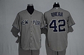 New York Yankees #42 Mariano Rivera Gray New Cool Base Stitched Jersey,baseball caps,new era cap wholesale,wholesale hats