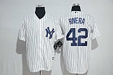 New York Yankees #42 Mariano Rivera White New Cool Base Stitched Jersey,baseball caps,new era cap wholesale,wholesale hats