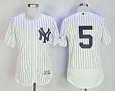 New York Yankees #5 Joe Dimaggio White Flexbase Jersey,baseball caps,new era cap wholesale,wholesale hats