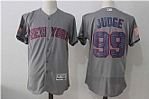 New York Yankees #99 Aaron Judge Gray 2017 Stars & Stripes Flexbase Jersey,baseball caps,new era cap wholesale,wholesale hats