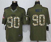 Nike Limited Pittsburgh Steelers #90 T.J. Watt Green Salute To Service Jersey,baseball caps,new era cap wholesale,wholesale hats