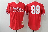 Philadelphia Phillies #99 Nick Williams Red Mitchell And Ness Throwback Stitched Jersey,baseball caps,new era cap wholesale,wholesale hats