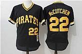 Pittsburgh Pirates #22 Andrew McCutchen Black Mitchell And Ness Throwback Pullover Stitched Jersey,baseball caps,new era cap wholesale,wholesale hats