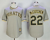 Pittsburgh Pirates #22 Andrew McCutchen Gray Road Cool Base Cooperstown Collection Player Jersey,baseball caps,new era cap wholesale,wholesale hats