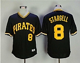 Pittsburgh Pirates #8 Willie Stargell Black 1979 Throwback Jersey,baseball caps,new era cap wholesale,wholesale hats