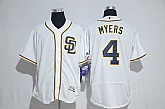 San Diego Padres #4 Wil Myers White Flexbase Stitched Jersey,baseball caps,new era cap wholesale,wholesale hats