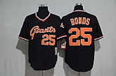 San Francisco Giants #25 Barry Bonds Black Mitchell And Ness Throwback Stitched Jersey,baseball caps,new era cap wholesale,wholesale hats