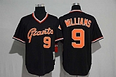 San Francisco Giants #9 Matt Williams Black Mitchell And Ness Throwback Stitched Jersey,baseball caps,new era cap wholesale,wholesale hats