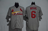 St. Louis Cardinals #6 Stan Musial Gray New Cool Base Stitched Jersey,baseball caps,new era cap wholesale,wholesale hats