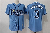 Tampa Bay Rays #3 Evan Longoria Light Blue New Cool Base Stitched Jersey,baseball caps,new era cap wholesale,wholesale hats