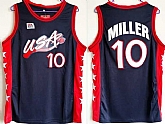 Team USA Basketball #10 Reggie Miller Navy Blue Dream Team III Jersey,baseball caps,new era cap wholesale,wholesale hats