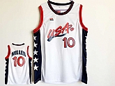 Team USA Basketball #10 Reggie Miller White Dream Team III Jersey,baseball caps,new era cap wholesale,wholesale hats