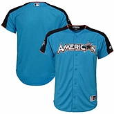 Youth American League Blank Majestic Blue 2017 MLB All-Star Game Home Run Derby Team Jersey,baseball caps,new era cap wholesale,wholesale hats