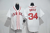 Youth Boston Red Sox #34 David Ortiz White New Cool Base Jersey,baseball caps,new era cap wholesale,wholesale hats