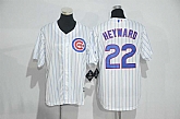 Youth Chicago Cubs #22 Jason Heyward White New Cool Base Jersey,baseball caps,new era cap wholesale,wholesale hats
