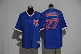 Youth Chicago Cubs #27 Addison Russell Blue New Cool Base Jersey,baseball caps,new era cap wholesale,wholesale hats