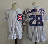 Youth Chicago Cubs #28 Kyle Hendricks White New Cool Base Jersey,baseball caps,new era cap wholesale,wholesale hats