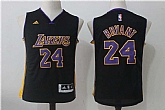 Youth Los Angeles Lakers #24 Kobe Bryant Black Swingman Jersey,baseball caps,new era cap wholesale,wholesale hats