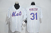 Youth New York Mets #31 Mike Piazza White New Cool Base Jersey,baseball caps,new era cap wholesale,wholesale hats