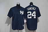 Youth New York Yankees #24 Gary Sanchez Navy New Cool Base Stitched Jersey,baseball caps,new era cap wholesale,wholesale hats