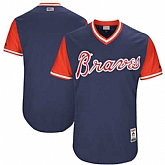 Atlanta Braves Blank Majestic Navy 2017 Players Weekend Team Jersey,baseball caps,new era cap wholesale,wholesale hats