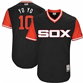 Chicago White Sox #10 Yoan Moncada YoYo Majestic Black 2017 Players Weekend Jersey,baseball caps,new era cap wholesale,wholesale hats