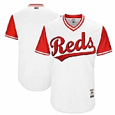 Cincinnati Reds Blank Majestic Tan 2017 Players Weekend Team Jersey,baseball caps,new era cap wholesale,wholesale hats