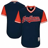 Cleveland Indians Blank Majestic Navy 2017 Players Weekend Team Jersey,baseball caps,new era cap wholesale,wholesale hats