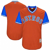Customized Men's Houston Astros Majestic Orange 2017 Players Weekend Team Jersey,baseball caps,new era cap wholesale,wholesale hats