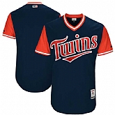 Customized Men's Minnesota Twins Majestic Navy 2017 Players Weekend Team Jersey,baseball caps,new era cap wholesale,wholesale hats