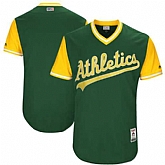 Customized Men's Oakland Athletics Majestic Green 2017 Players Weekend Team Jersey,baseball caps,new era cap wholesale,wholesale hats