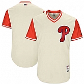 Customized Men's Philadelphia Phillies Majestic Tan 2017 Players Weekend Team Jersey,baseball caps,new era cap wholesale,wholesale hats