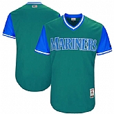 Customized Men's Seattle Mariners Majestic Aqua 2017 Players Weekend Team Jersey,baseball caps,new era cap wholesale,wholesale hats