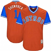 Houston Astros #1 Carlos Correa Showrrea Majestic Orange 2017 Players Weekend Jersey,baseball caps,new era cap wholesale,wholesale hats