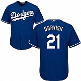 Los Angeles Dodgers #21 Yu Darvish Blue New Cool Base Stitched Jerseys,baseball caps,new era cap wholesale,wholesale hats