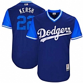 Los Angeles Dodgers #22 Clayton Kershaw Kersh Majestic Navy 2017 Players Weekend Jersey,baseball caps,new era cap wholesale,wholesale hats