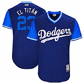 Los Angeles Dodgers #23 Adrian Gonzalez El Titan Majestic Royal 2017 Players Weekend Jersey,baseball caps,new era cap wholesale,wholesale hats