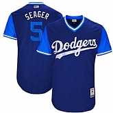 Los Angeles Dodgers #5 Corey Seager Seager Majestic Royal 2017 Players Weekend Jersey,baseball caps,new era cap wholesale,wholesale hats