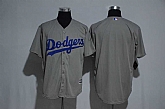 Los Angeles Dodgers Blank Gray New Cool Base Stitched Jerseys,baseball caps,new era cap wholesale,wholesale hats