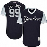 New York Yankees #99 Aaron Judge All Rise Majestic Navy 2017 Players Weekend Jersey,baseball caps,new era cap wholesale,wholesale hats