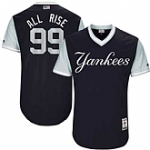 New York Yankees #99 Aaron Judge All Rise Majestic Navy Youth 2017 Players Weekend Jersey,baseball caps,new era cap wholesale,wholesale hats