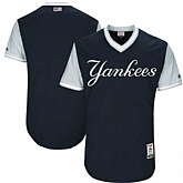 New York Yankees Blank Majestic Navy 2017 Players Weekend Team Jersey,baseball caps,new era cap wholesale,wholesale hats