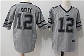 Nike Buffalo Bills #12 Jim Kelly Gridiron Gray II Stitched Limited Jersey,baseball caps,new era cap wholesale,wholesale hats