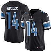 Nike Limited Detroit Lions #14 Rudock Jake Black Color Rush Jersey Dingwo,baseball caps,new era cap wholesale,wholesale hats