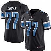 Nike Limited Detroit Lions #77 Lucas Cornelius Black Color Rush Jersey Dingwo,baseball caps,new era cap wholesale,wholesale hats