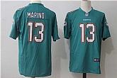Nike Miami Dolphins #13 Dan Marino Green Team Color Game Jersey,baseball caps,new era cap wholesale,wholesale hats